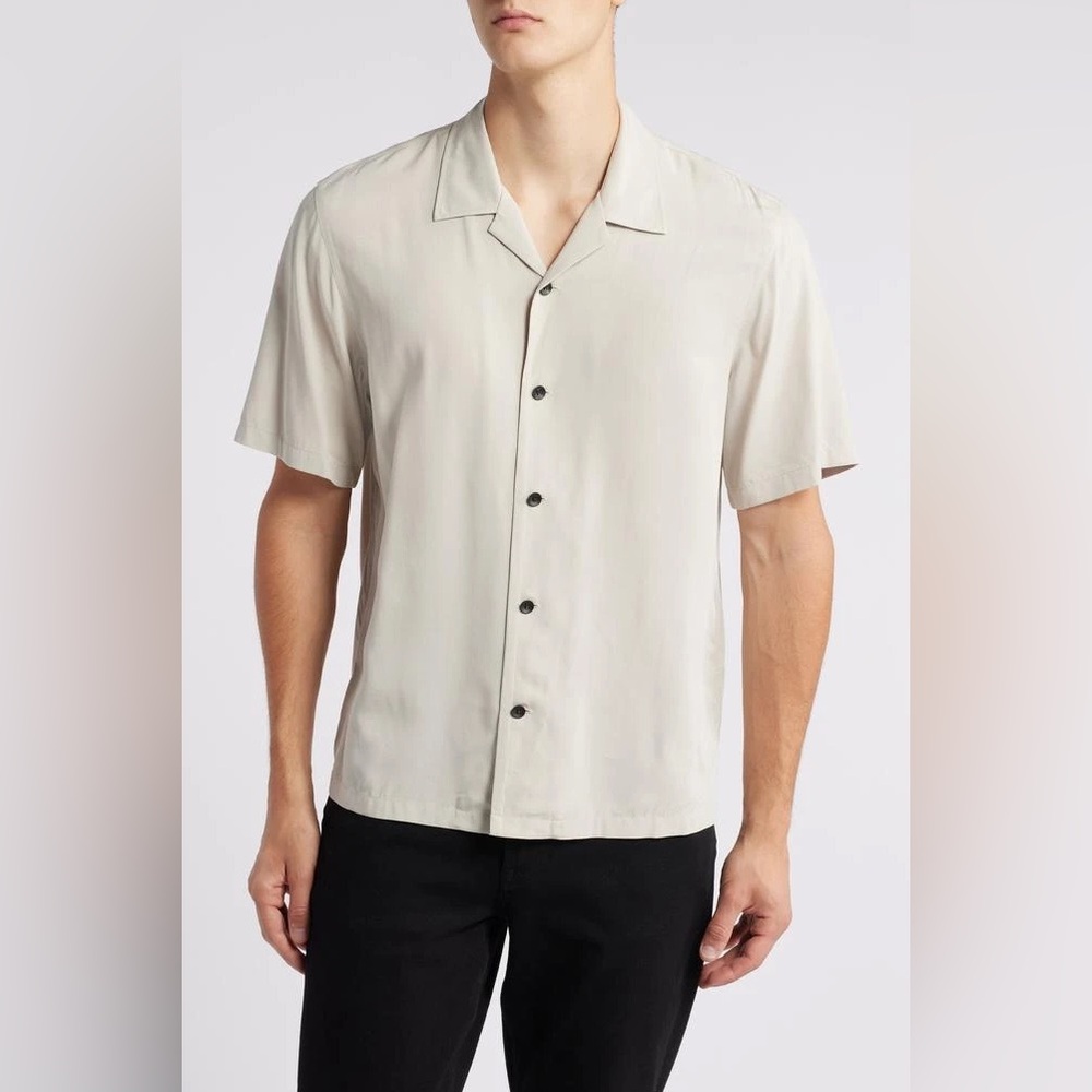 Rag & Bone Avery Solid Camp Shirt. - image 13